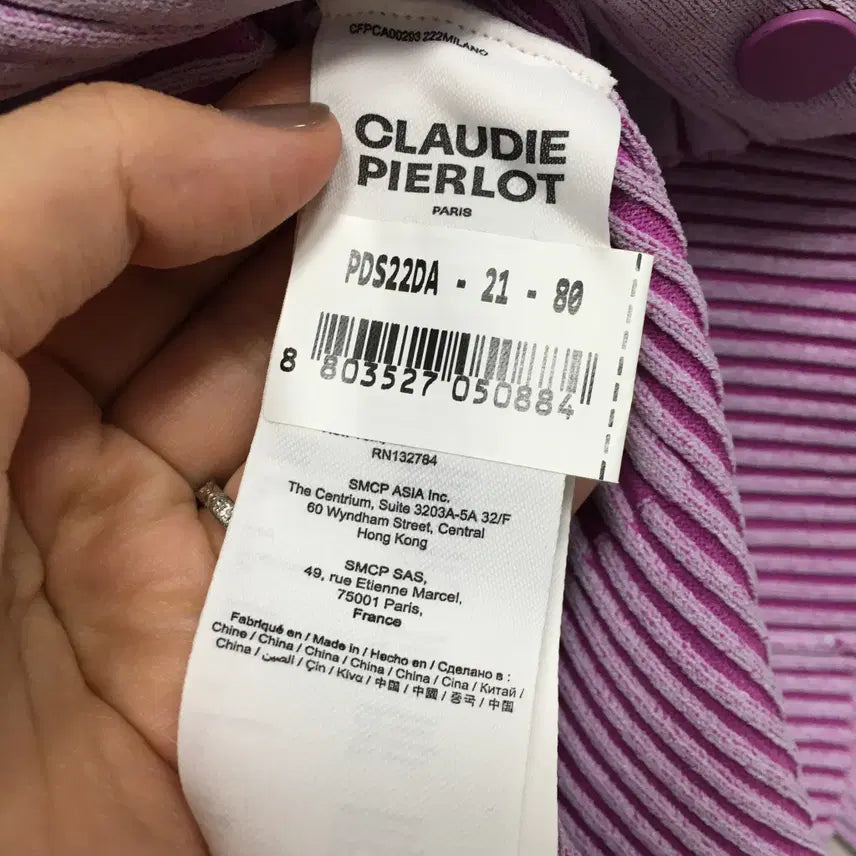 [BUNJANG] Claudie Pierlot Ribbed Knit Cardigan / 끌로디피에로 골지 니트 가디건