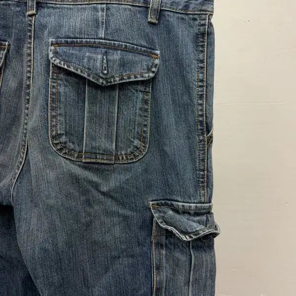 [BUNJANG] Y2K Corduroy Denim Pants / 코듀로이 포인트 Y2K 데님 팬츠