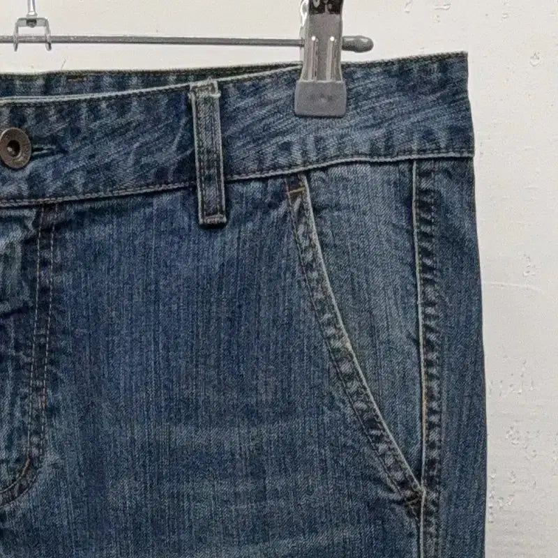 [BUNJANG] Y2K Corduroy Denim Pants / 코듀로이 포인트 Y2K 데님 팬츠