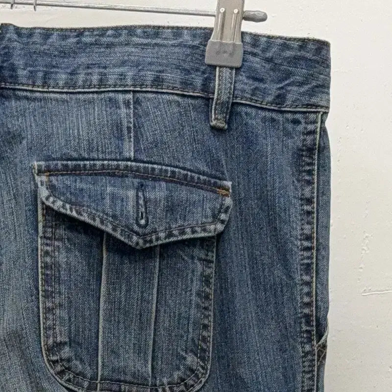 [BUNJANG] Y2K Corduroy Denim Pants / 코듀로이 포인트 Y2K 데님 팬츠