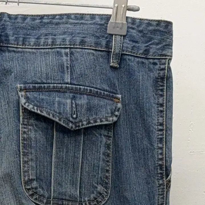 [BUNJANG] Y2K Corduroy Denim Pants / 코듀로이 포인트 Y2K 데님 팬츠