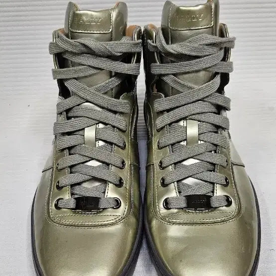 [BUNJANG] Bally High-Top Patent Leather Sneakers / BALLY 발리 유광 하이탑 스니커즈 9D사이즈 270