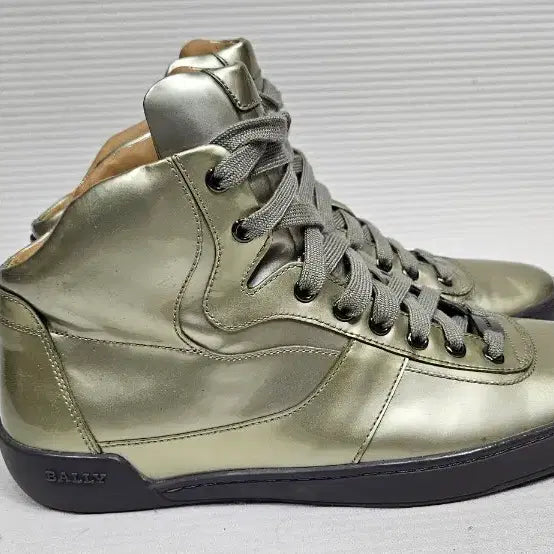 [BUNJANG] Bally High-Top Patent Leather Sneakers / BALLY 발리 유광 하이탑 스니커즈 9D사이즈 270