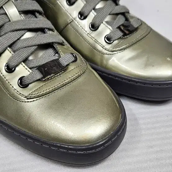 [BUNJANG] Bally High-Top Patent Leather Sneakers / BALLY 발리 유광 하이탑 스니커즈 9D사이즈 270