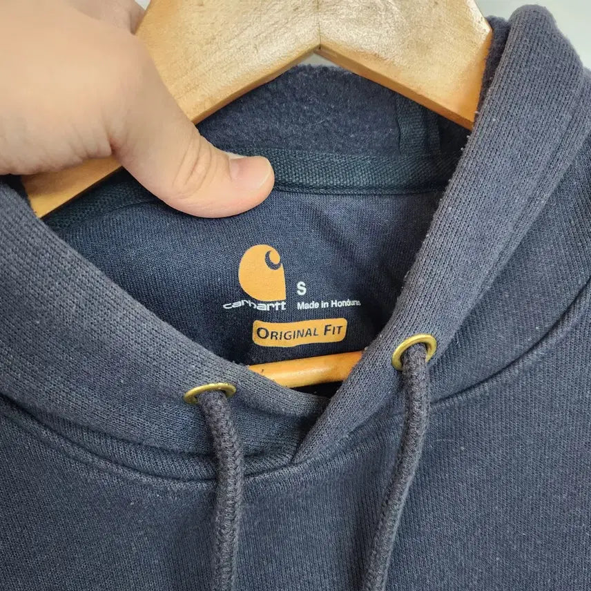 [BUNJANG] Carhartt Navy Hoodie / 칼하트 네이비 후드티