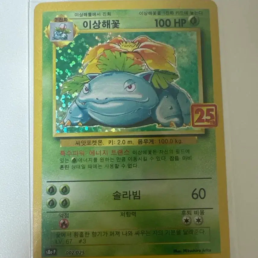 [SOLD OUT] 포켓몬카드 25주년 이상해꽃 S급