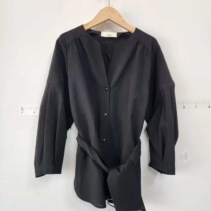 [BUNJANG] JJ RO Black Shirt Blouse / JJ RO 블랙 셔츠형 블라우스
