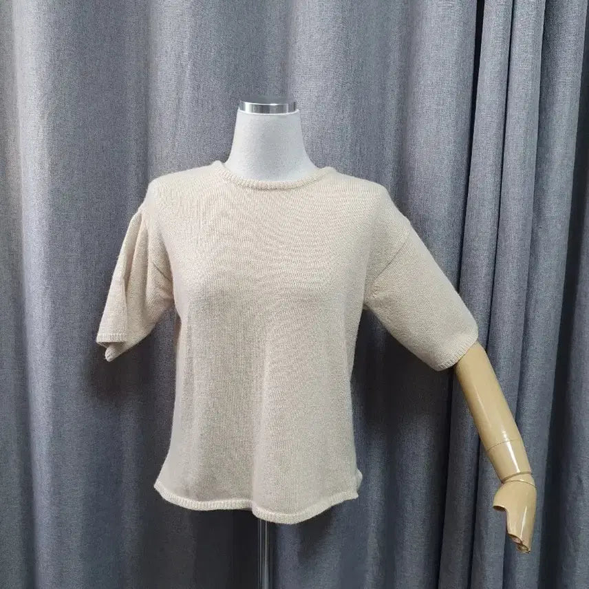 [BUNJANG] Cash Touch Soft Down Short Sleeve Knit / 캐시터치감 솜털반팔니트