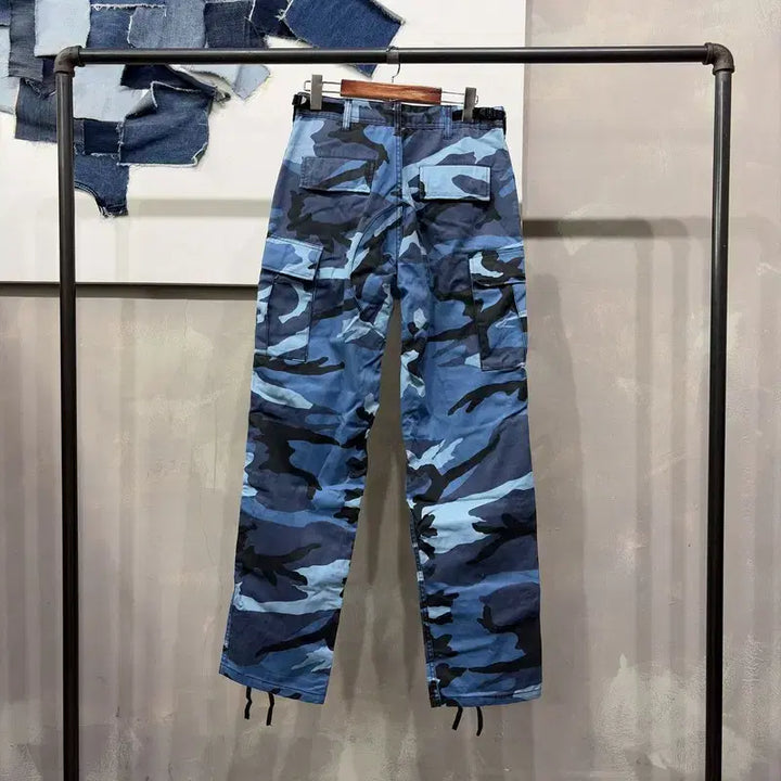 [BUNJANG] Rothco Military Blue Camo Cargo Pants / (28인치) 로스코 스트릿 밀리터리 블루 카모 카고팬츠 바지