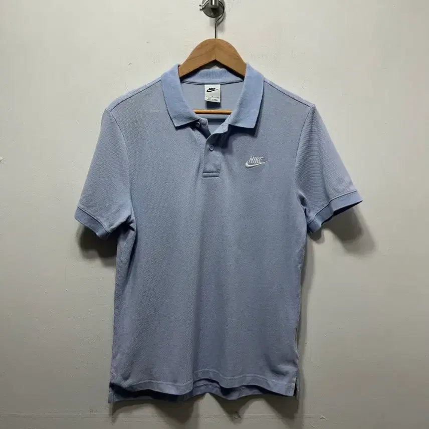 [BUNJANG] Nike Sky Blue Polo T-Shirt (Size S) / 나이키 하늘색 폴로 반팔티 S
