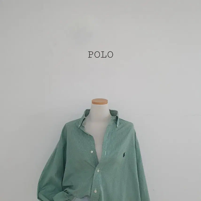 [SOLD OUT] No.26031913 폴로 랄프로렌 자수로고 그린 체크 셔츠