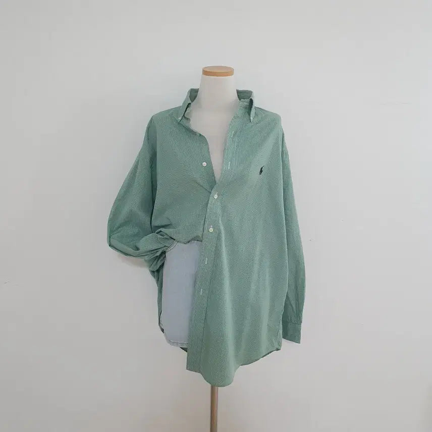 [SOLD OUT] No.26031913 폴로 랄프로렌 자수로고 그린 체크 셔츠