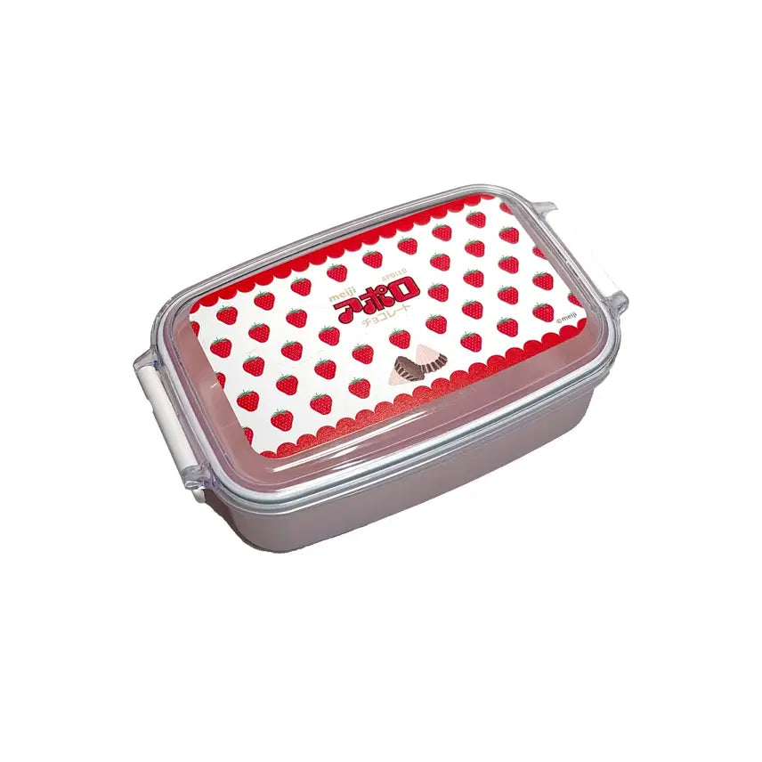 [BUNJANG] Meiji Apollo Strawberry Lunchbox / 메이지 아폴로 딸기 도시락통