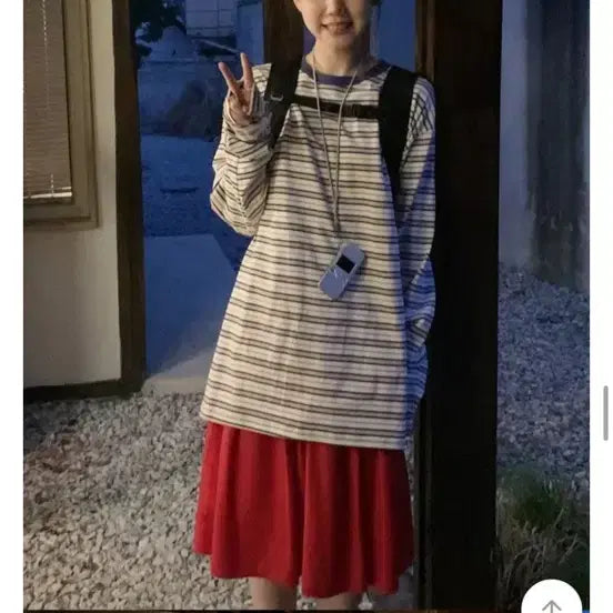 [BUNJANG] Daily Market Chacha Midi Skirt Red / 데일리마켓 차차미디스커트 레드 에프터먼데이 김아홉 블랙업 메이비베이비