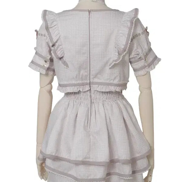 [SOLD OUT] LIZ LISA 리즈리사 초커 트렌치 라이크 반팔 셋업