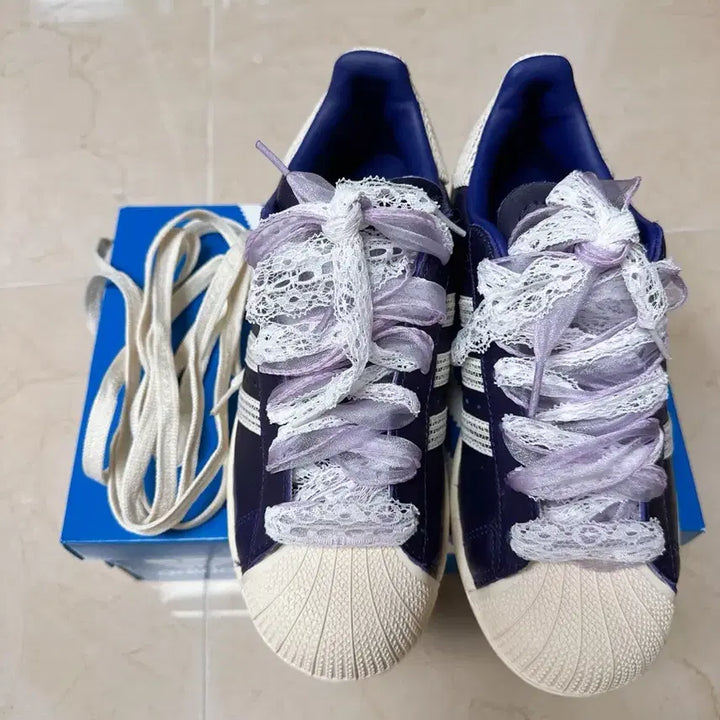 [BUNJANG] Adidas Superstar Purple Sneakers / 아디다스 슈퍼스타 퍼플 235 (새상품)