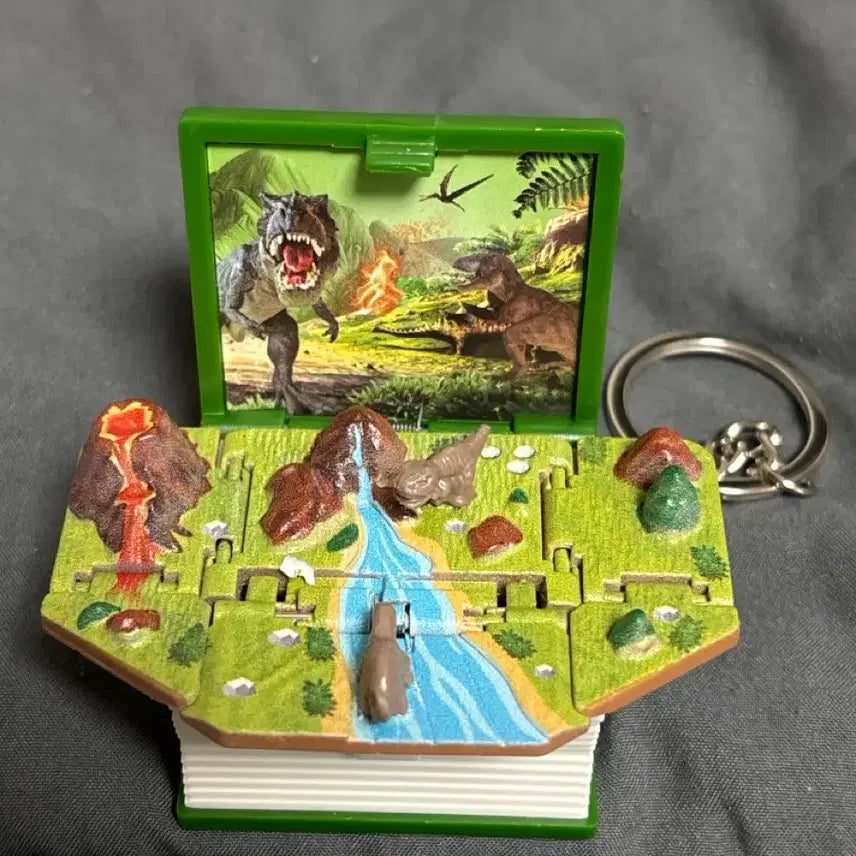 [BUNJANG] 3D Dinosaur立体 Mini Book Keychain / 3D 공룡 입체 미니 북 키링 새제품