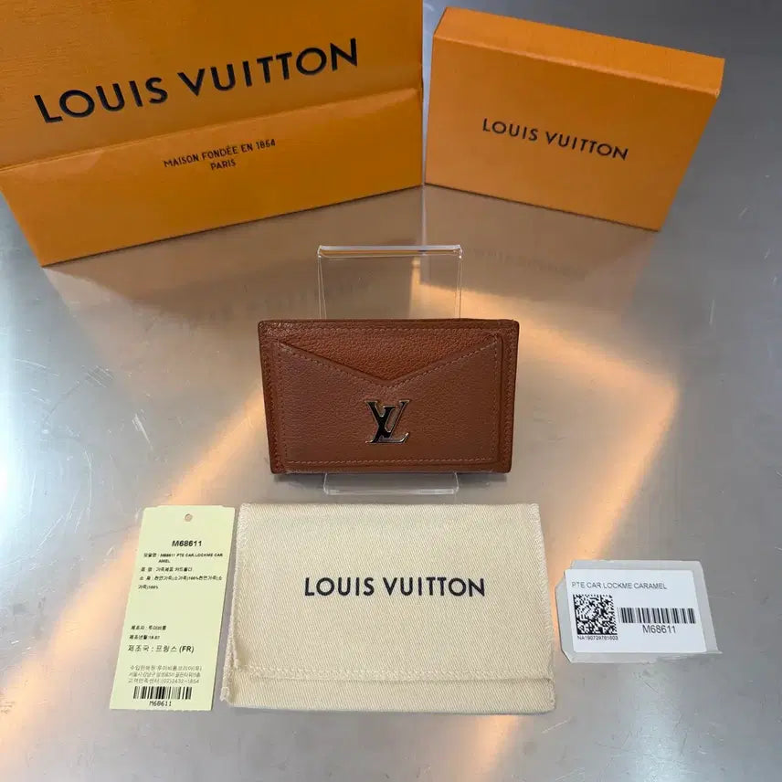 [BUNJANG] Louis Vuitton Lockme Silver Hardware Card Wallet / 루이비통 락미 은장 카드지갑