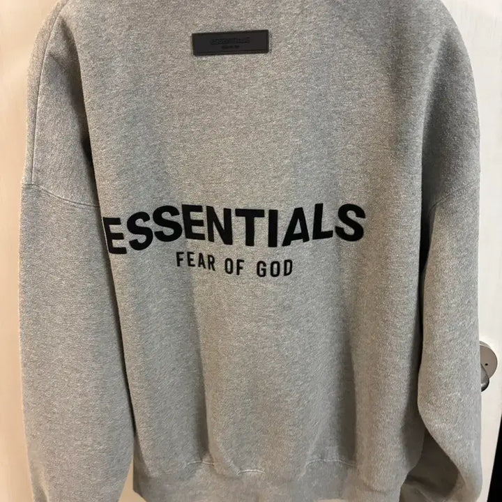 [BUNJANG] Essentials Fear of God Grey XS Sweatshirt / 에센셜 피어오브갓 맨투맨 그레이 xs