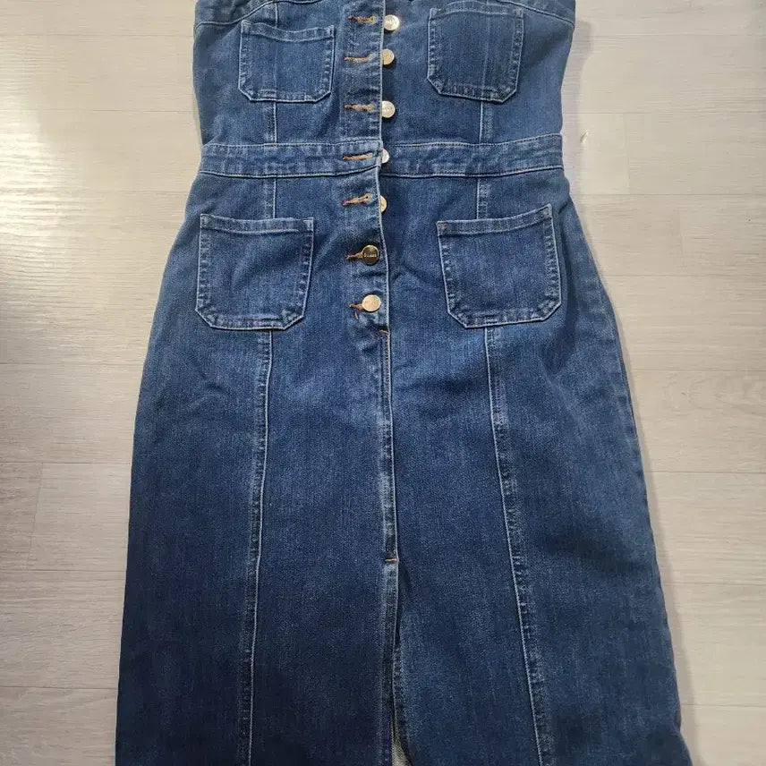 [BUNJANG] Guess Denim Pinafore Dress / 게스청원피스