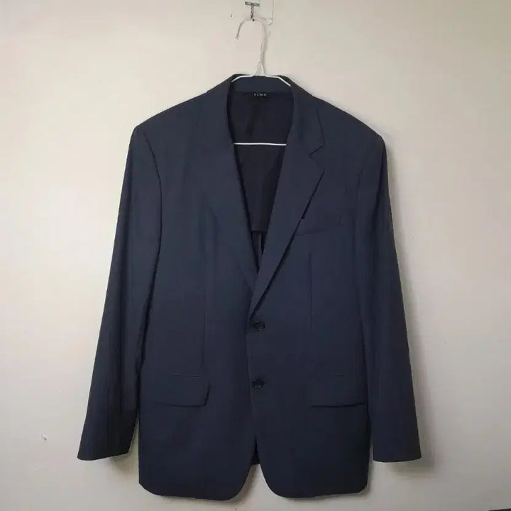 [BUNJANG] Time Homme Zegna Wool Navy Suit Set / [마지막]22ss 타임옴므 제냐 원단 네이비 정장(자켓1벌, 바지2벌)