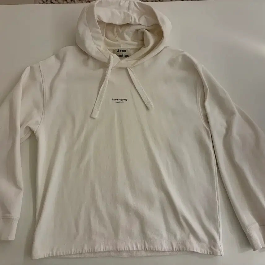 [BUNJANG] Acne Studios White Hoodie / 아크네스튜디오 화이트 후드티