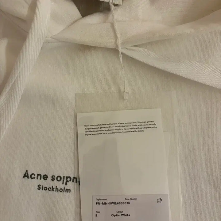 [BUNJANG] Acne Studios White Hoodie / 아크네스튜디오 화이트 후드티