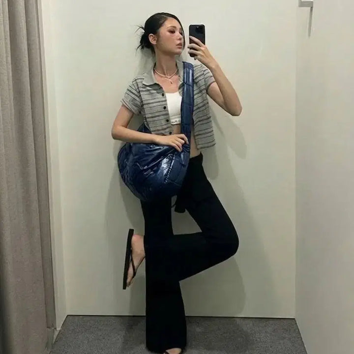 [BUNJANG] Dainnit Cloud Middle Shoulder Bag Navy / (새가방) 다이닛 클라우드 미들 숄더백 (원가 9만원대)