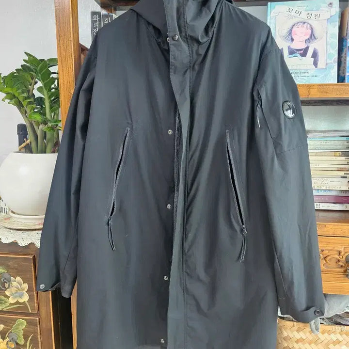 [BUNJANG] CP Company Pro-Tek Coat Jacket (Black) - Nylon 100% (Size 48) / 씨피 cp컴퍼니 프로텍 코트 자켓 팔아요 바람막이 나일론 100 48