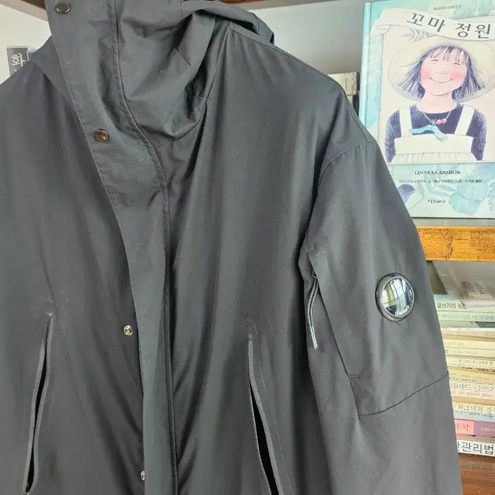 [BUNJANG] CP Company Pro-Tek Coat Jacket (Black) - Nylon 100% (Size 48) / 씨피 cp컴퍼니 프로텍 코트 자켓 팔아요 바람막이 나일론 100 48