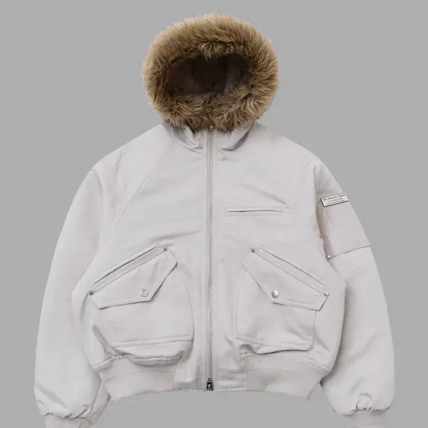 [BUNJANG] The Museum Visitor Fur Hooded Jacket / 더뮤지엄비지터 퍼 후드 자켓 패딩