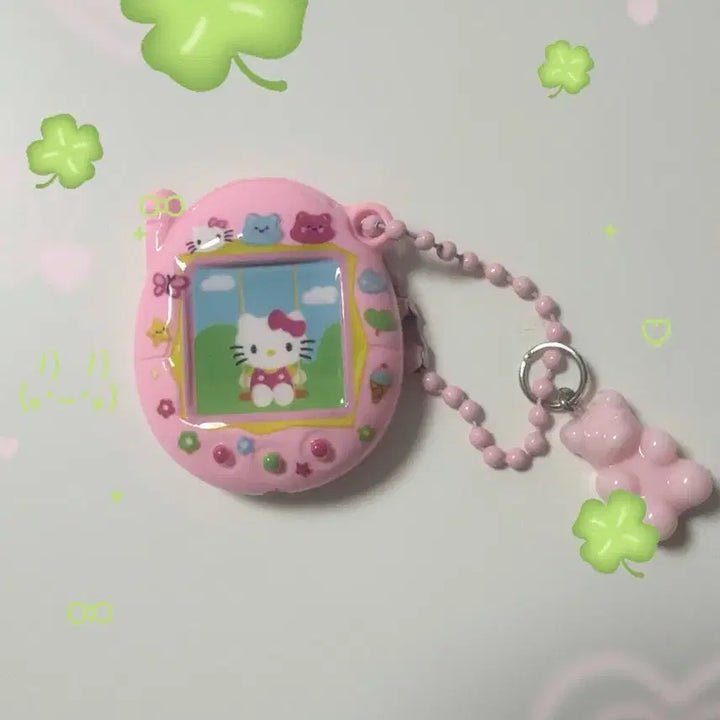 [BUNJANG] Hello Kitty Tamagotchi Keychain / 헬로키티 다마고치 키링