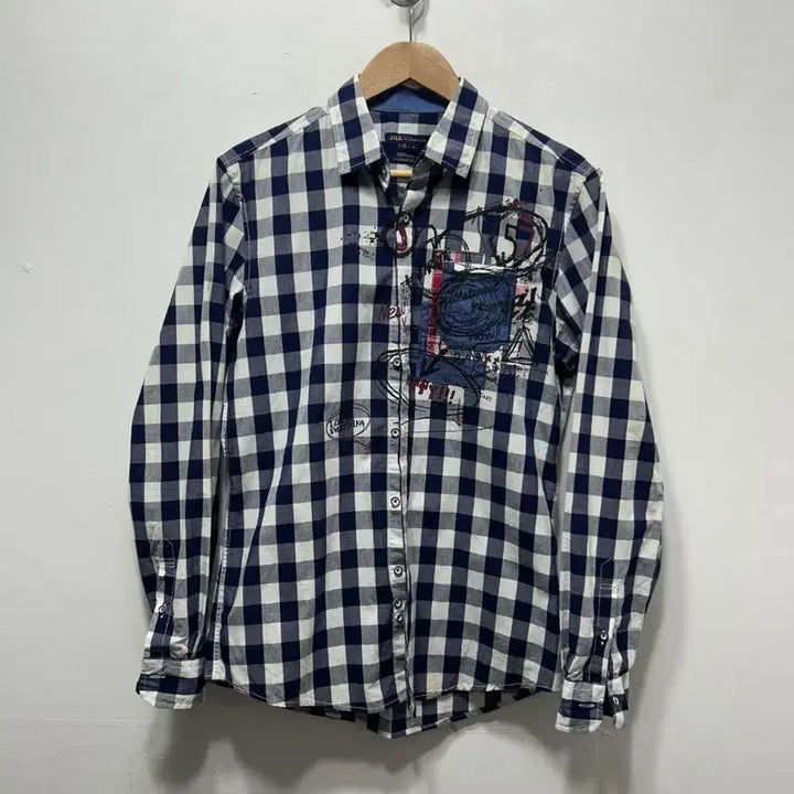 [BUNJANG] Jill by Jill Stuart Plaid Print Shirt M / 질바이질스튜어트 체크 남방 프린팅 셔츠 M