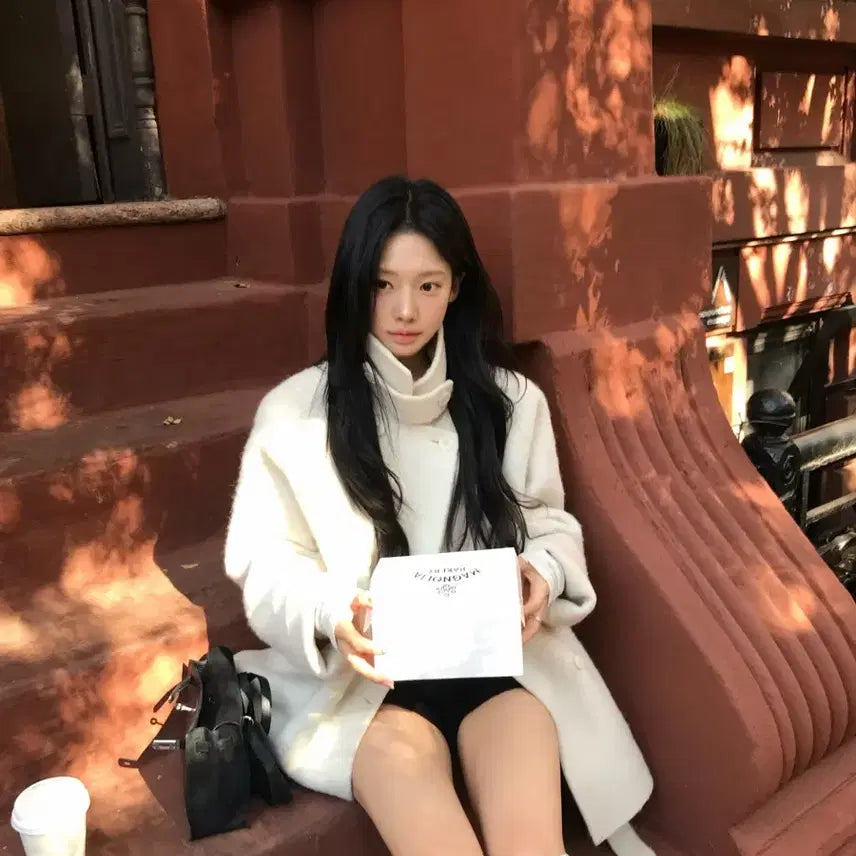 [SOLD OUT] [리즈 / Leeds] Ash alpaca half coat  -ivor