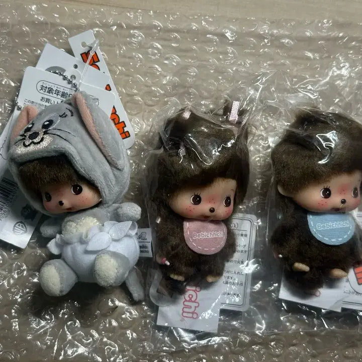 [BUNJANG] Monchhichi Bebichhichi Doll Keyring / 몬치치 베비치치 인형 키링