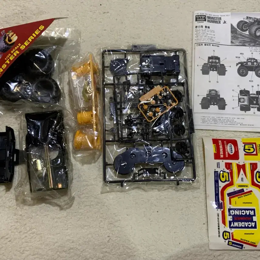 [BUNJANG] Academy 1/35 Hummer Monster 4WD Mini Car Model Kit / 아카데미 험머 몬스터 4WD 미니카, 타미야, 미니사구