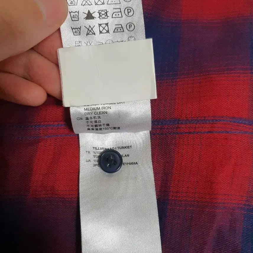 [SOLD OUT] sandro 산드로 옴므 옴브레 버팔로 체크 셔츠 남방 L 95~100