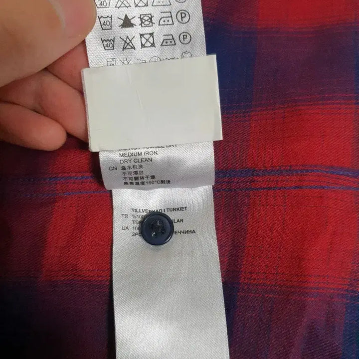 [SOLD OUT] sandro 산드로 옴므 옴브레 버팔로 체크 셔츠 남방 L 95~100
