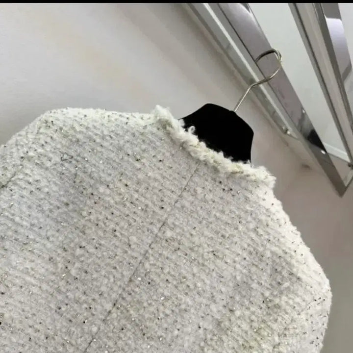 [BUNJANG] Premium Classic Pearl Tweed Jacket / 프리미엄 클래식 펄 트위드 자켓 S