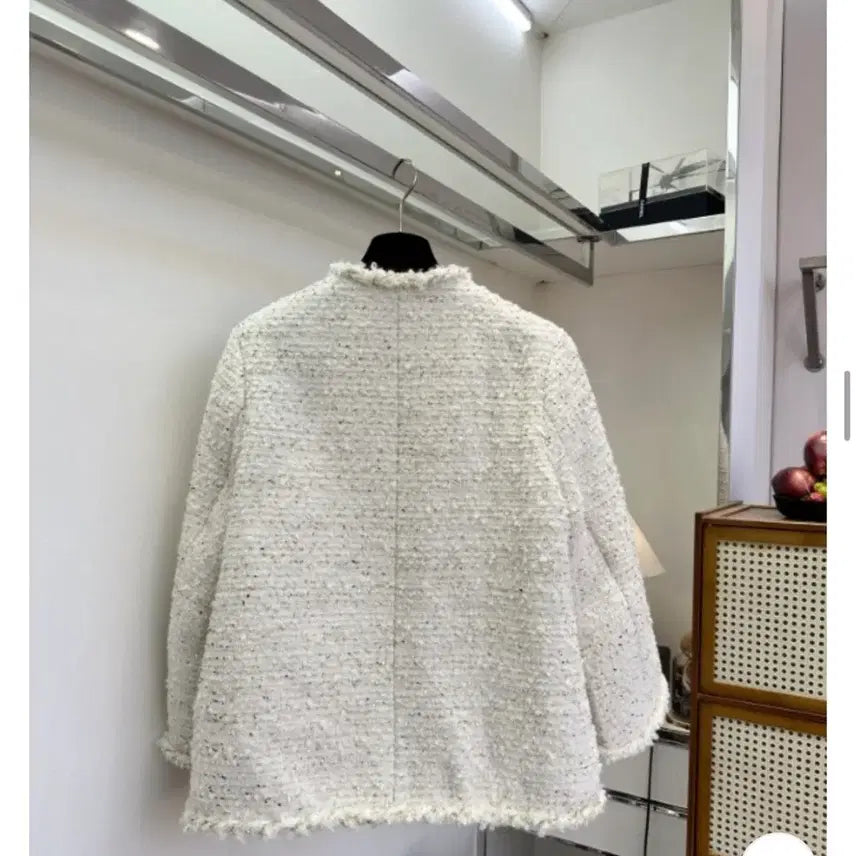 [BUNJANG] Premium Classic Pearl Tweed Jacket / 프리미엄 클래식 펄 트위드 자켓 S