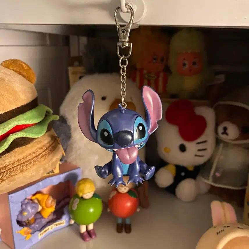 [BUNJANG] Disney Stitch Lotte Cinema Figure Keyring / [단순보관] 스티치 롯데시네마 피규어 키링