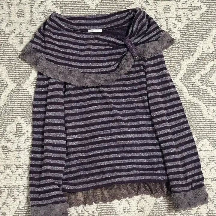 [BUNJANG] Axis Farm Ribbon Off-Shoulder Knit Top / 엑시즈팜 리본 오프숄더 니트 모리걸 페어리