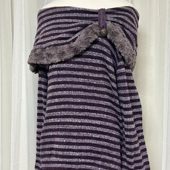 [BUNJANG] Axis Farm Ribbon Off-Shoulder Knit Top / 엑시즈팜 리본 오프숄더 니트 모리걸 페어리