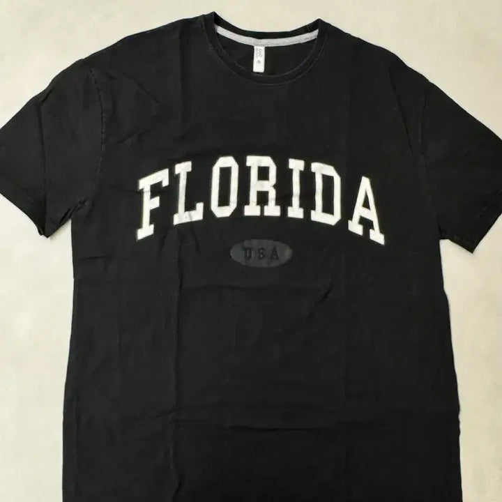 [SOLD OUT] 블랙 FLORIDA 프린팅 머슬핏 반팔 FREE사이즈