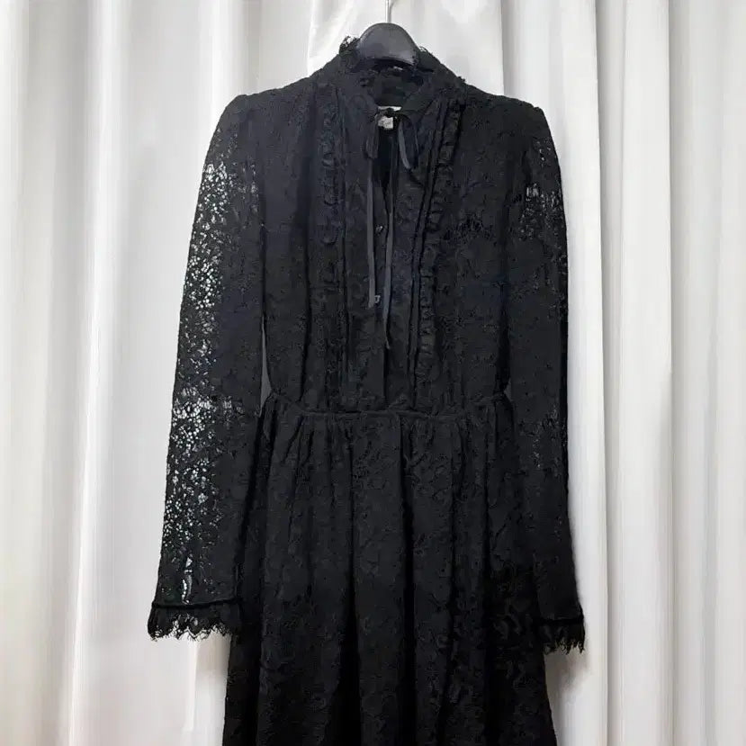 [BUNJANG] Ralph Lauren Black Lace Dress / 랄프로렌 블랙 레이스원피스