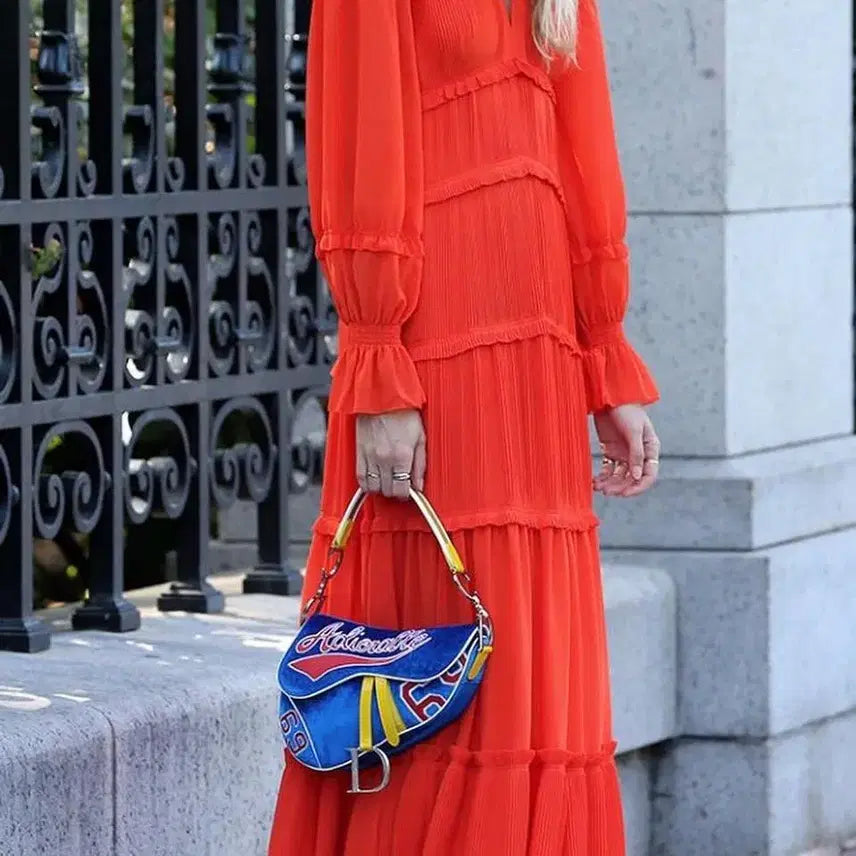 [BUNJANG] Tory Burch Pleated Long Dress / 토리버치 플리츠 드레스 원피스 0