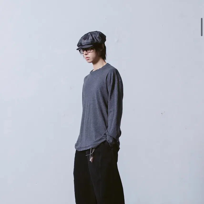 [BUNJANG] Arban Stripe Finger Hole Long Sleeve / 아르반 스트라이프 핑거홀 롱슬리브