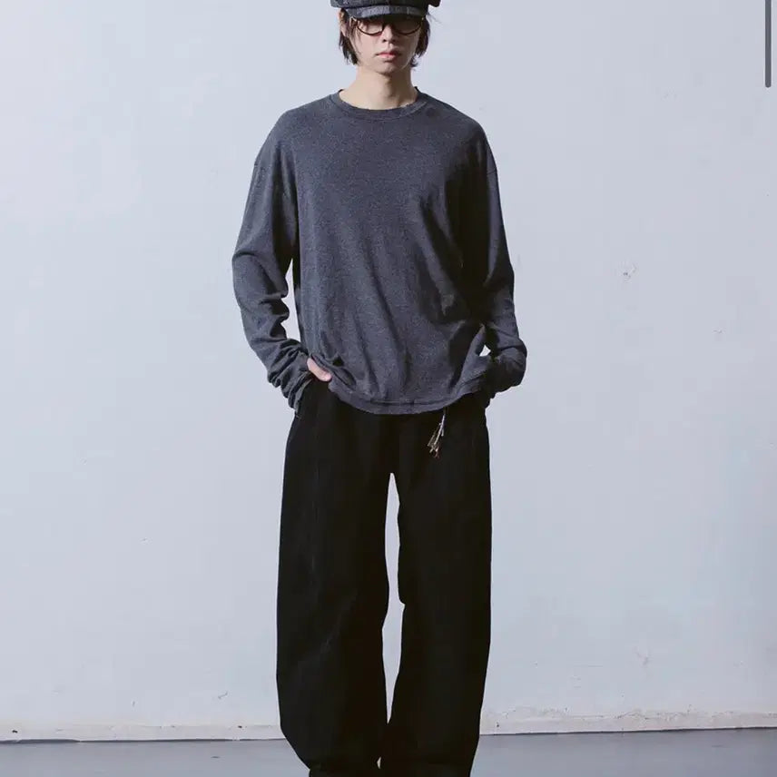 [BUNJANG] Arban Stripe Finger Hole Long Sleeve / 아르반 스트라이프 핑거홀 롱슬리브