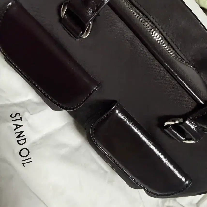 [BUNJANG] Stand Oil Chুবy Bag Marron Combi / 스탠드오일 츄비백 마론 콤비