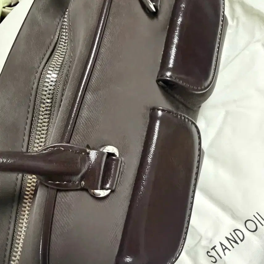 [BUNJANG] Stand Oil Chুবy Bag Marron Combi / 스탠드오일 츄비백 마론 콤비